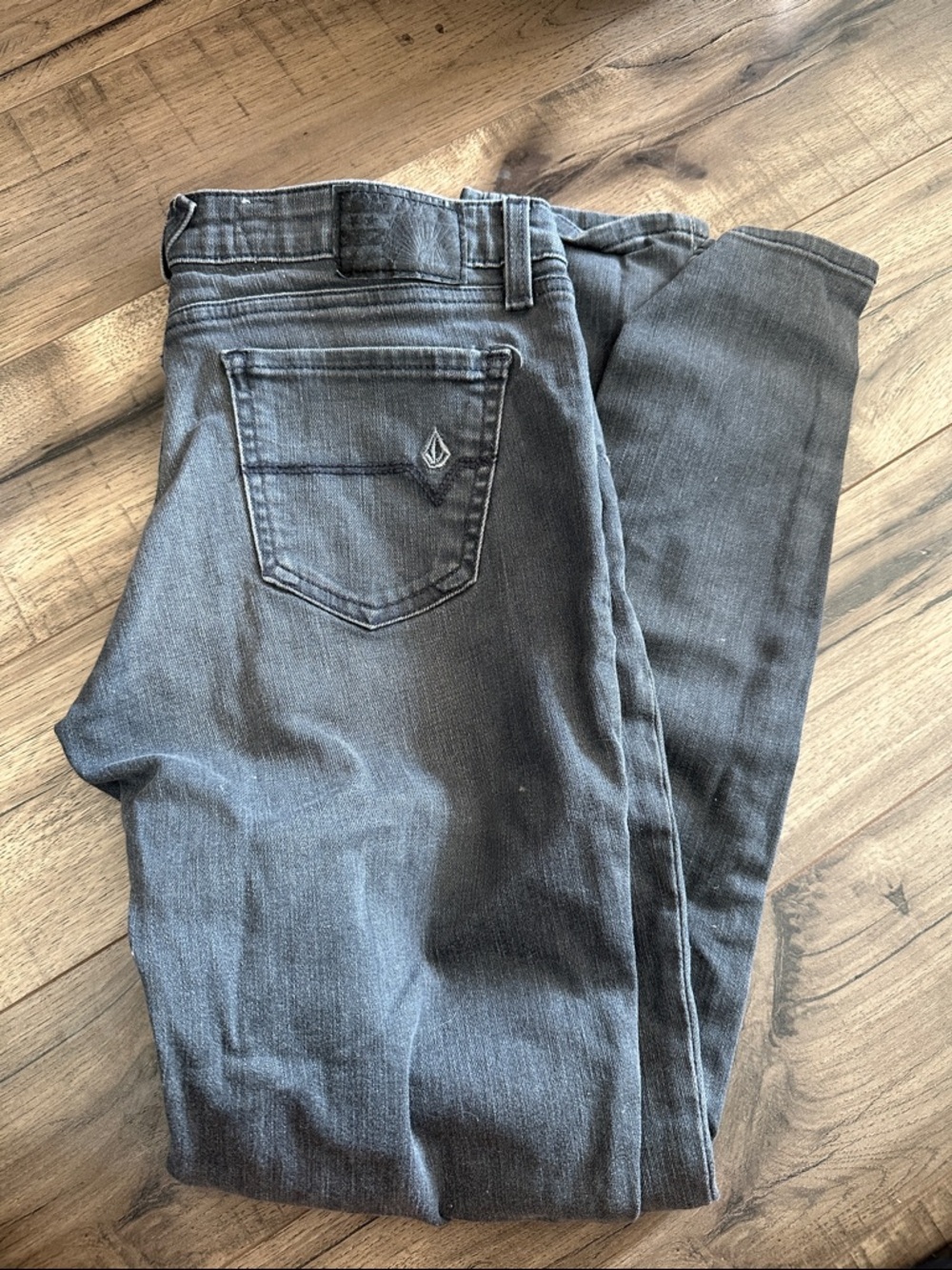 Volcom Men's Dark Gray Slim Jeans